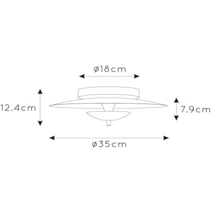 Lucide 30161/09/30 - LED Stmievateľné stropné svietidlo VULCAN LED/9W/230V čierna