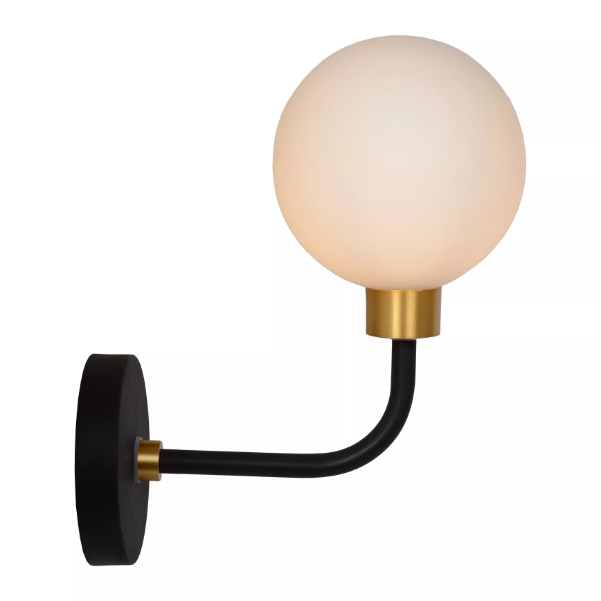 Lucide 30265/01/30 - Kúpeľňová nástenná lampa BEREND 1xG9/33W/230V IP44 čierna