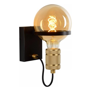 Lucide 30271/01/30 - Nástenná lampa OTTELIEN 1xE27/60W/230V čierna