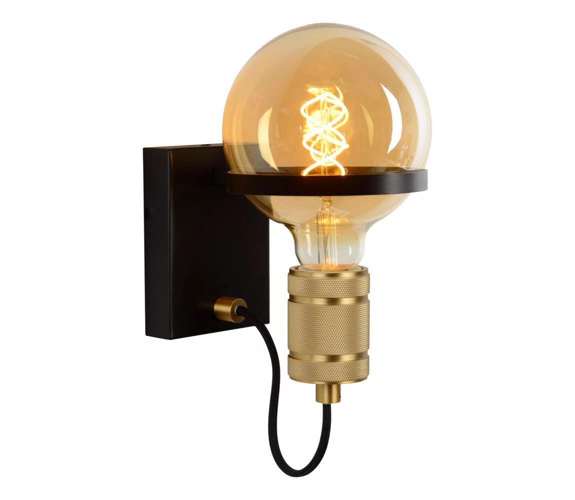 Lucide 30271/01/30 - Nástenná lampa OTTELIEN 1xE27/60W/230V čierna 30271/01/30
