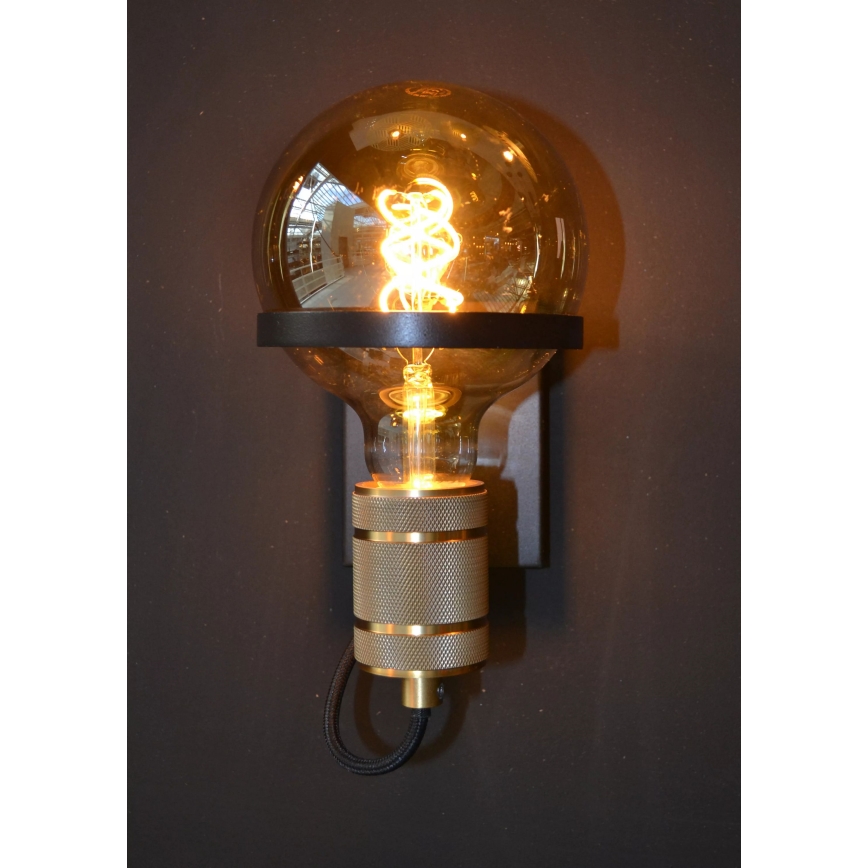 Lucide 30271/01/30 - Nástenná lampa OTTELIEN 1xE27/60W/230V čierna