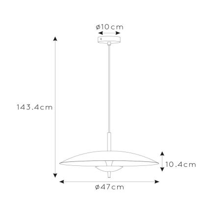 Lucide 30461/09/30 - LED Stmievateľný luster na lanku VULCAN LED/9W/230V čierna