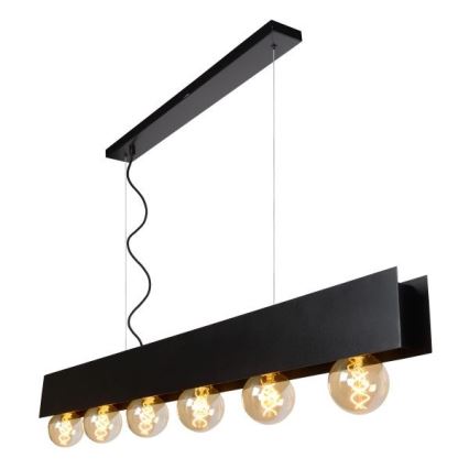 Lucide 30474/06/30 - Luster na lanku SURTUS 6xE27/60W/230V