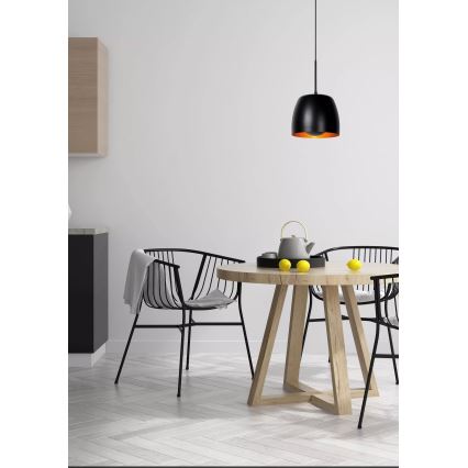 Lucide 30488/01/30 - Luster na lanku NOLAN 1xE27/60W/230V čierna
