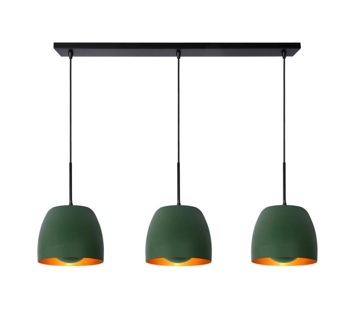 Lucide Lucide 30488/03/33 - Luster na lanku NOLAN 3xE27/40W/230V zelená