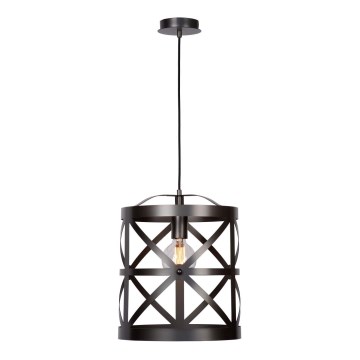 Lucide 31378/32/15 - Závesné svietidlo CASTELLO 1xE27/60W/230V šedé 32 cm