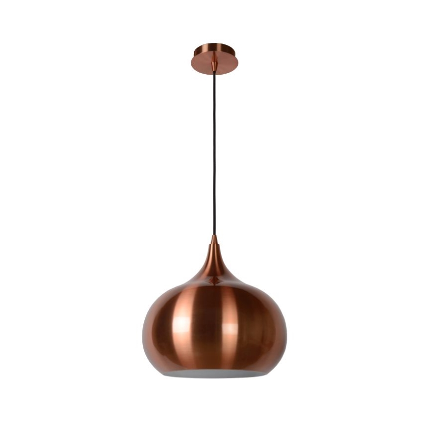 Lucide 31412/33/17 - Závesné svietidlo RIVA 1xE27/60W/230V medené 33 cm