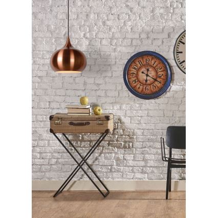 Lucide 31412/33/17 - Závesné svietidlo RIVA 1xE27/60W/230V medené 33 cm