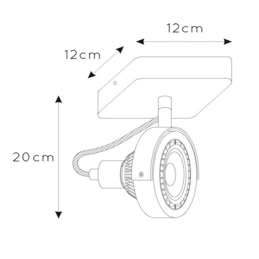 Lucide 31931/12/31 - LED Stmievateľné bodové svietidlo TALA 1xGU10/12W/230V biela