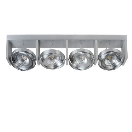 Lucide 31988/48/12 - LED bodové svietidlo ZETT-LED 4xG53/12W/230V/12V matný chróm