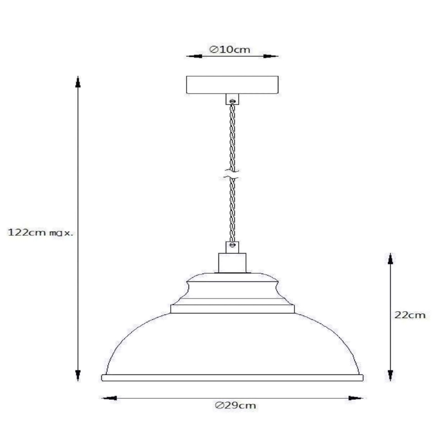 Lucide 34400/29/38 - Závesné svietidlo ISLA 1xE14/40W/230V krémové