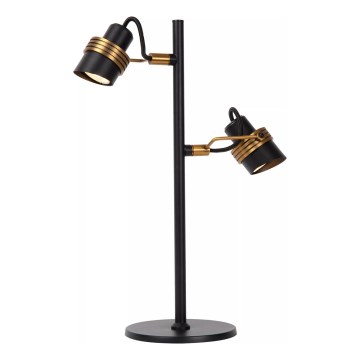 Lucide 34544/02/30 - Stolná lampa TUNDRAN 2xGU10/5W/230V čierna