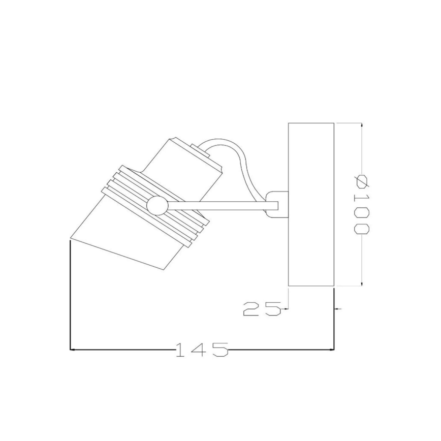 Lucide 34944/01/30 - Bodové svietidlo TUNDRAN 1xGU10/5W/230V čierna