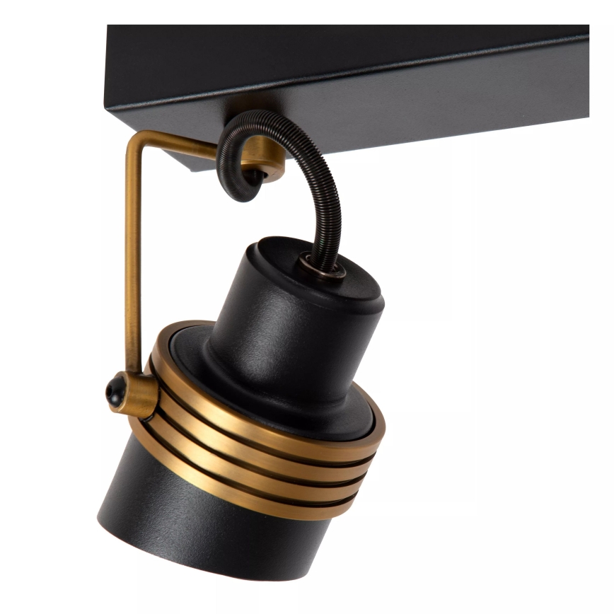 Lucide 34944/02/30 - Bodové svietidlo TUNDRAN 2xGU10/5W/230V čierna