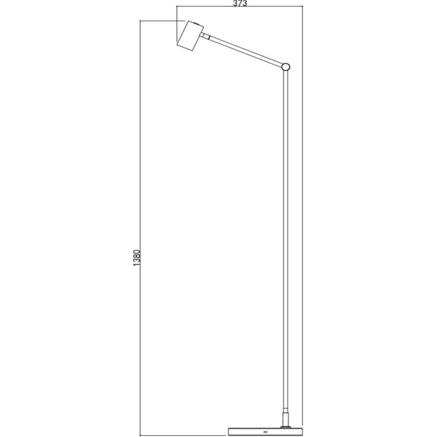 Lucide 36722/03/30 - LED Stmievateľná dotyková stojacia lampa TIPIK LED/3W/230V čierna