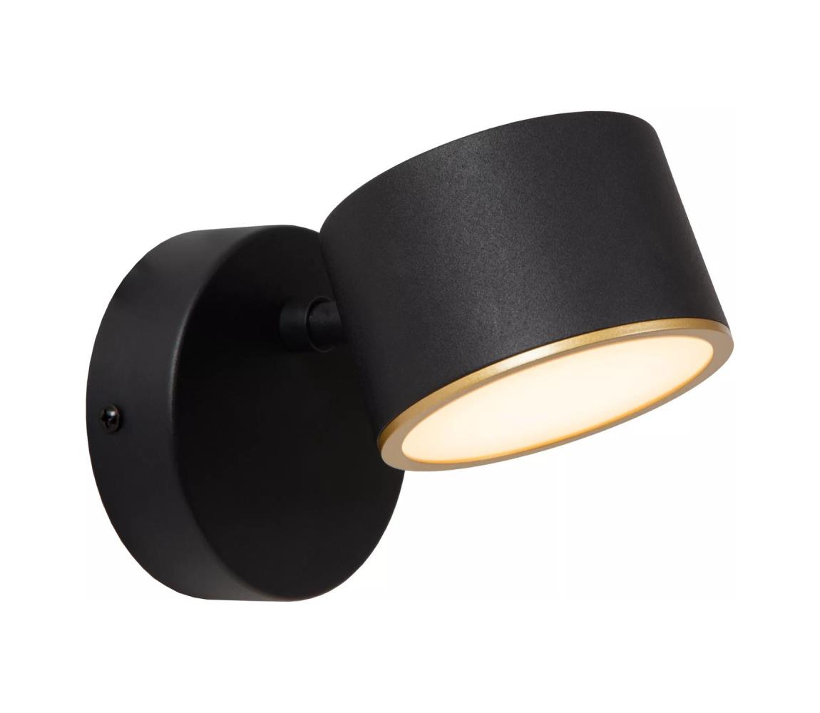 Lucide 44217/08/30 - LED nástenné bodové svietidlo GIAN LED/9W/230V čierne 44217/08/30