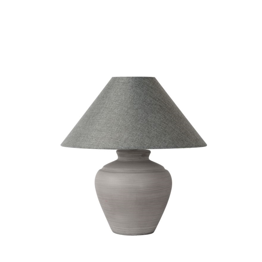 Lucide 44501/81/36 - Stolná lampa BONJO 1xE27/60W/230V šedá 53 cm
