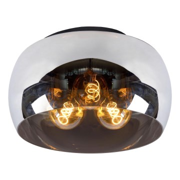 Lucide 45101/40/65 - Stropné svietidlo OLIVIA 3xE27/40W/230V pr. 40 cm čierna