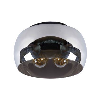 Lucide 45101/40/65 - Stropné svietidlo OLIVIA 3xE27/40W/230V pr. 40 cm čierna