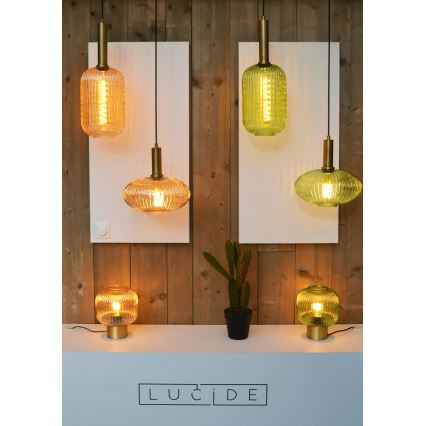 Lucide 45386/20/33 - Luster na lanku MALOTO 1xE27/40W/230V pr. 20 cm zelená