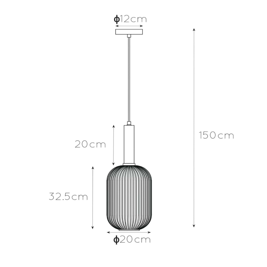 Lucide 45386/20/62 - Luster na lanku MALOTO 1xE27/40W/230V pr. 20 cm