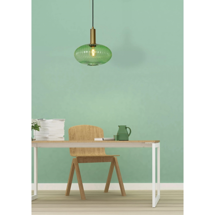 Lucide 45386/30/33 - Luster na lanku MALOTO 1xE27/40W/230V pr. 30 cm zelená