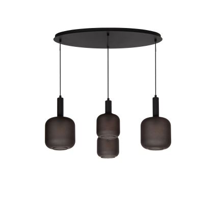 Lucide 45405/04/30 - Luster na lanku ELOISE 4xE27/40W/230V čierna