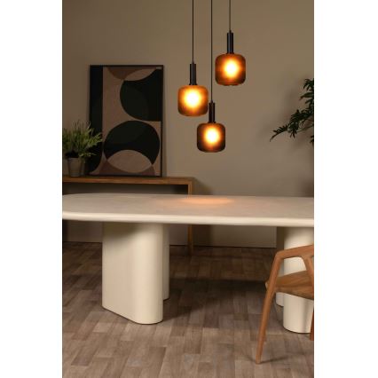 Lucide 45405/13/30 - Luster na lanku ELOISE 3xE27/40W/230V čierna