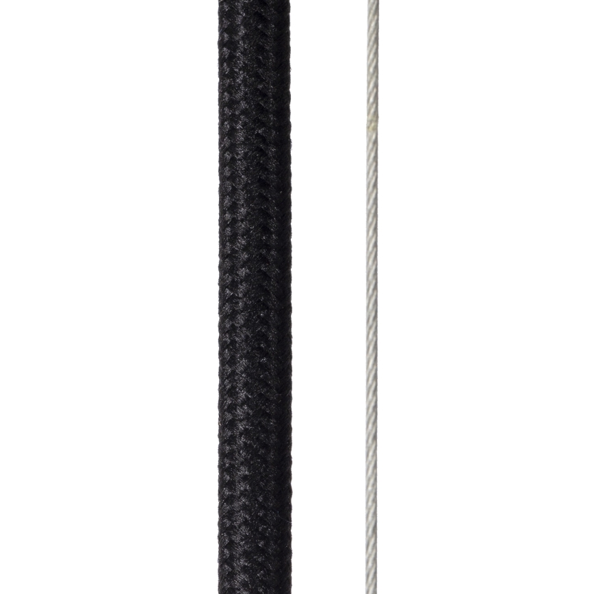 Lucide 45449/76/30 - Luster na lanku ELODIE 3xE27/40W/230V čierna