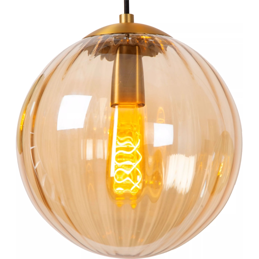 Lucide 45493/03/33 - Luster na lanku MONSARAZ 3xE27/40W/230V zelená/béžová