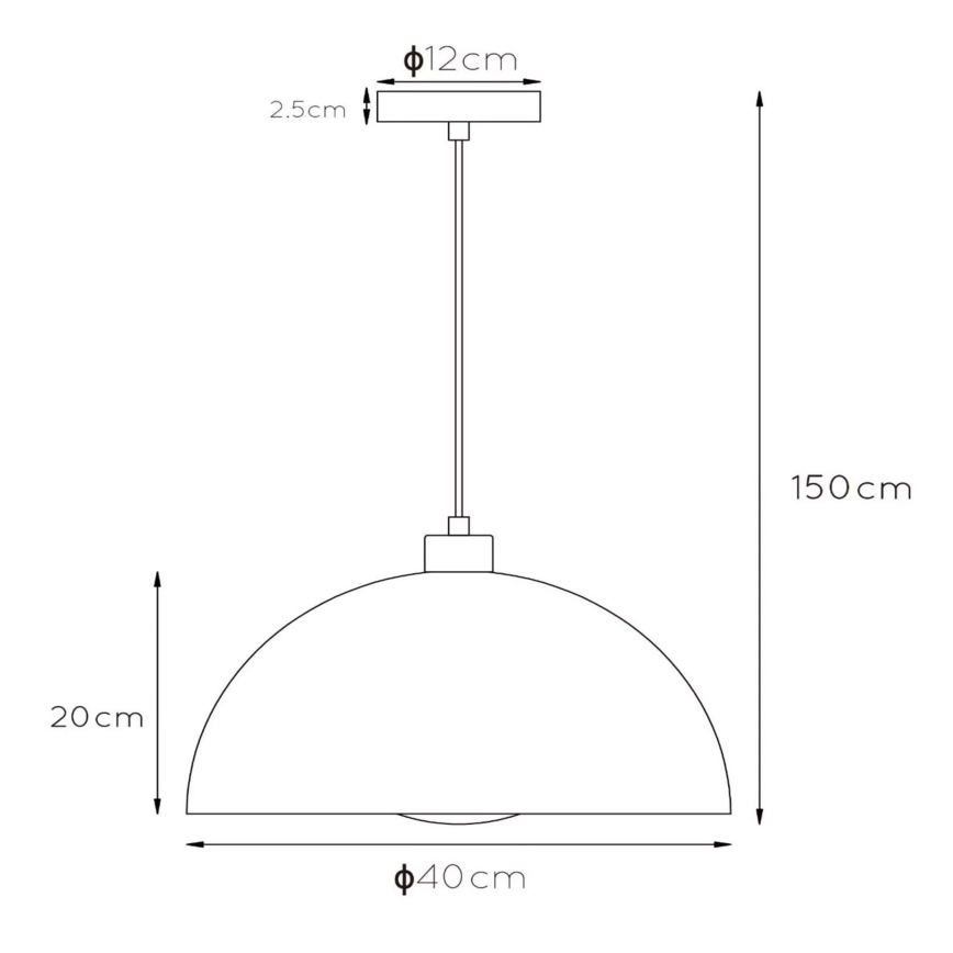Lucide 45496/01/30 - Luster na lanku SIEMON 1xE27/40W/230V čierna
