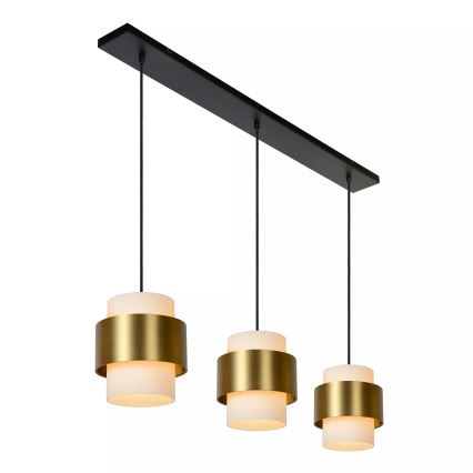 Lucide 45497/03/02 - Luster na lanku FIRMIN 3xE27/40W/230V zlatá