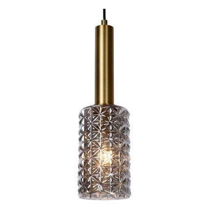 Lucide 45498/07/02 - Luster na lanku CORALIE 7xE27/40W/230V čierna/mosadz