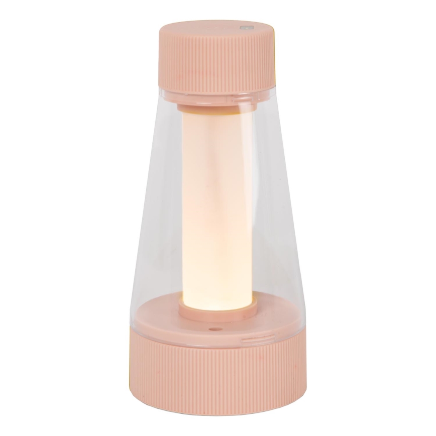 Lucide 45500/01/66 - LED Stmievateľná dotyková vonkajšia lampa LORALI LED/1,2W/4V USB IP44 2000 mAh ružová