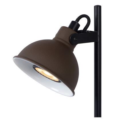 Lucide 45573/01/97 - Stolná lampa DAMIAN 1xGU10/35W/230V hnedá