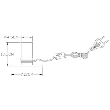 Lucide 45576/01/02 - Stolná lampa MARIT 1xE27/40W/230V zlatá