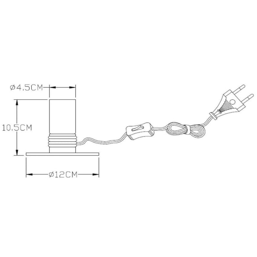Lucide 45576/01/02 - Stolná lampa MARIT 1xE27/40W/230V zlatá