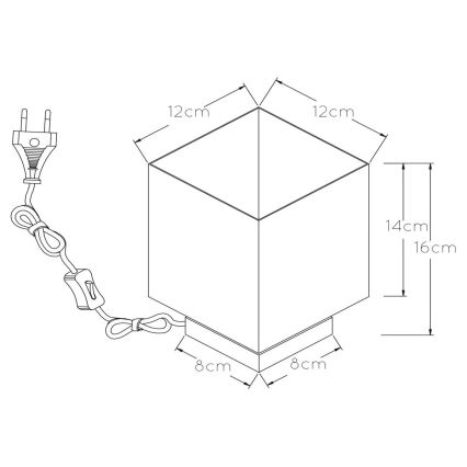 Lucide 45589/01/30 - Stolná lampa SUZY 1xE14/40W/230V čierna