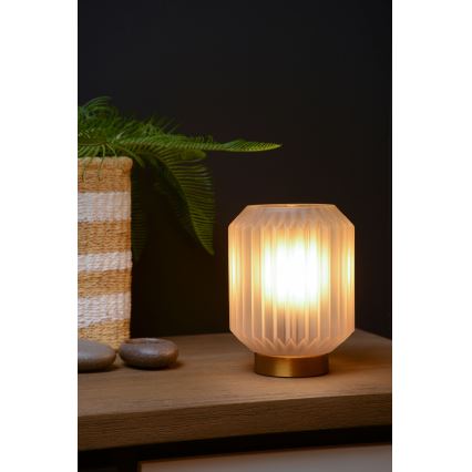Lucide 45595/01/31 - Stolná lampa SUENO 1xE14/40W/230V krémová