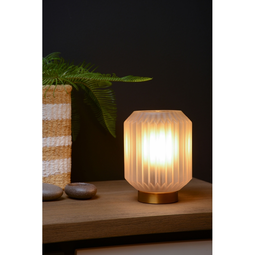 Lucide 45595/01/31 - Stolná lampa SUENO 1xE14/40W/230V krémová