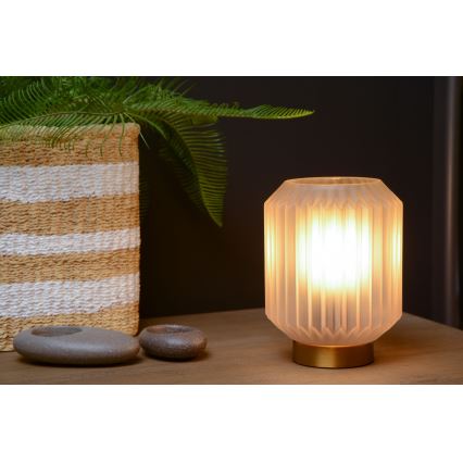 Lucide 45595/01/31 - Stolná lampa SUENO 1xE14/40W/230V krémová