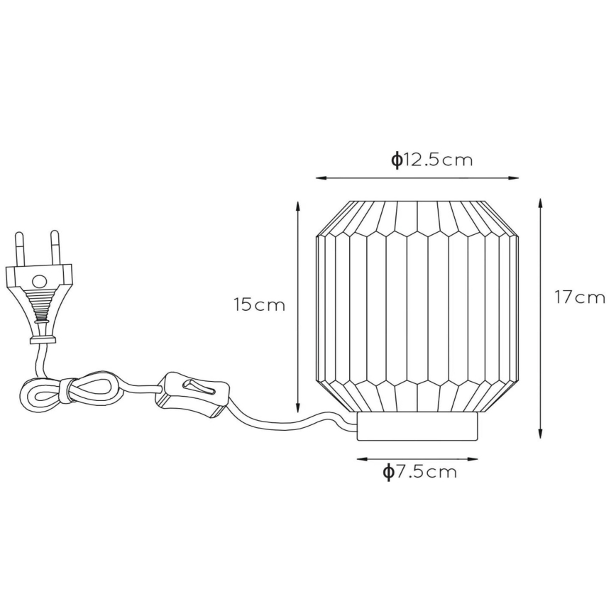 Lucide 45595/01/31 - Stolná lampa SUENO 1xE14/40W/230V krémová