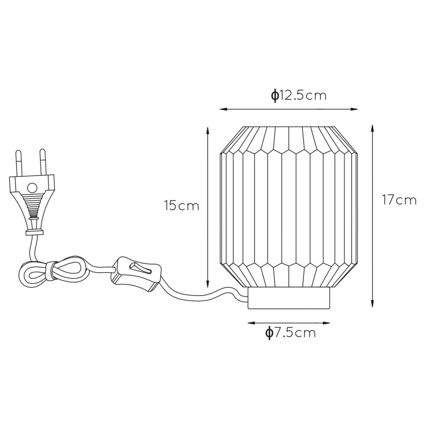 Lucide 45595/01/51 - Stolná lampa SUENO 1xE14/40W/230V