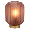 Lucide 45595/01/66 - Stolná lampa SUENO 1xE14/40W/230V ružová