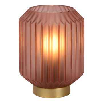 Lucide 45595/01/66 - Stolná lampa SUENO 1xE14/40W/230V ružová