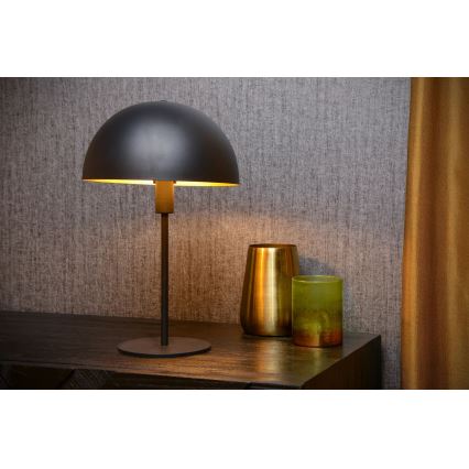 Lucide 45596/01/30 - Stolná lampa SIEMON 1xE14/25W/230V čierna