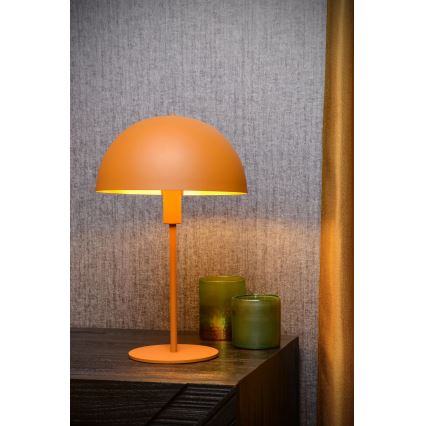 Lucide 45596/01/44 - Stolná lampa SIEMON 1xE14/25W/230V oranžová