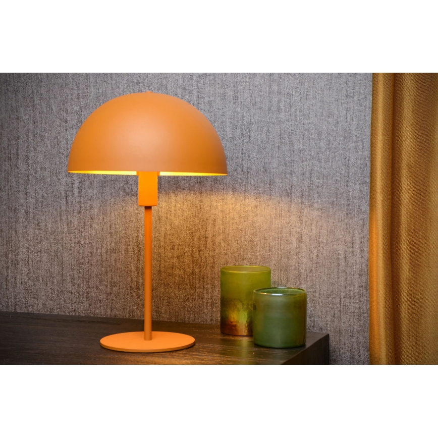 Lucide 45596/01/44 - Stolná lampa SIEMON 1xE14/25W/230V oranžová