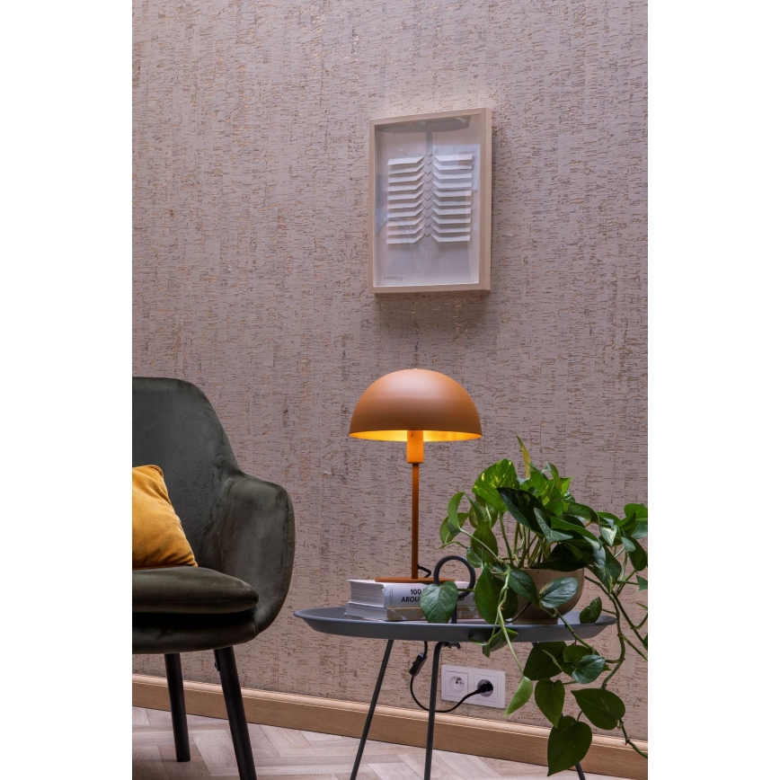Lucide 45596/01/44 - Stolná lampa SIEMON 1xE14/25W/230V oranžová