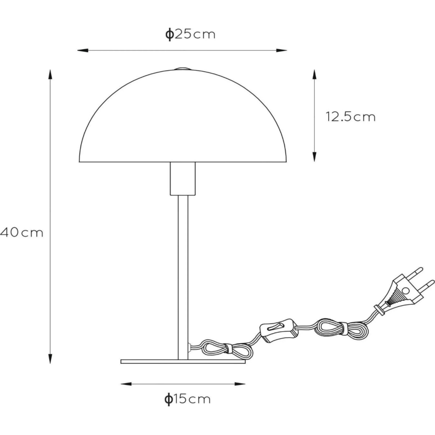 Lucide 45596/01/44 - Stolná lampa SIEMON 1xE14/25W/230V oranžová